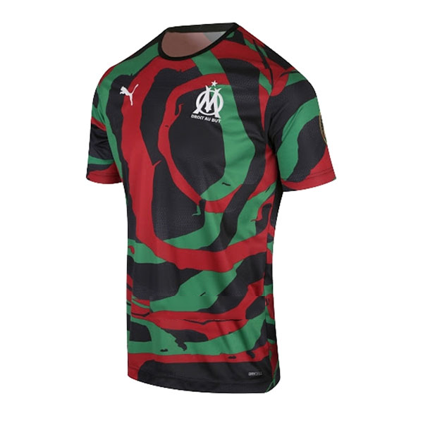 Tailandia Camiseta Marsella OM Africa 2021 2022 Negro Verde Rojo